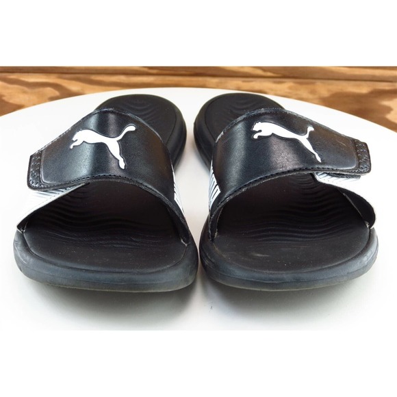 PUMA Sz 7 M Black Slide Synthetic Women Sandals‎ 0218 - Picture 2 of 8
